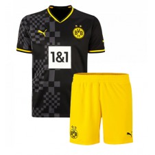 Borussia Dortmund Bortedraktsett Barn 2022-23 Kortermet (+ korte bukser)